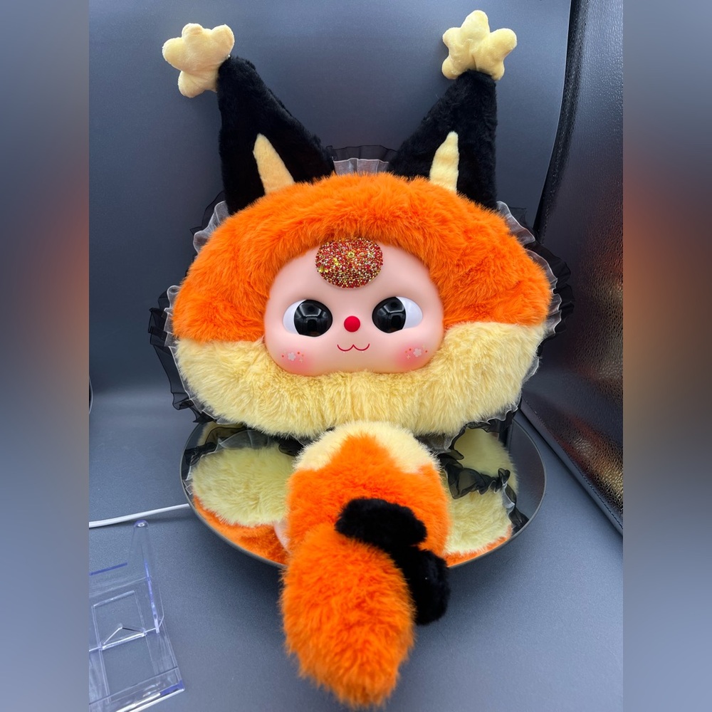 NIB CUSTOMIZED Baby Three - Fairy Tale Big-headed Bag Plush Fox